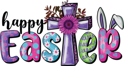 Happy Easter Jesus Design - DTF Ready To Press - DTF Dallas 