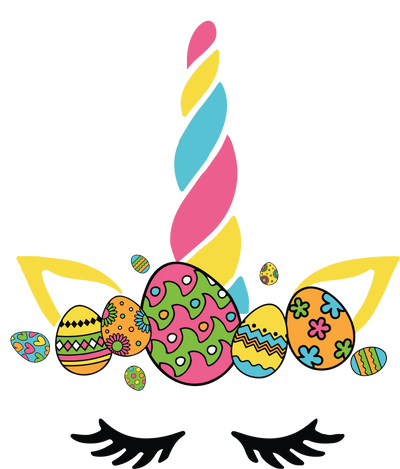 Easter Cute Unicorn Design - DTF Ready To Press - DTF Dallas 