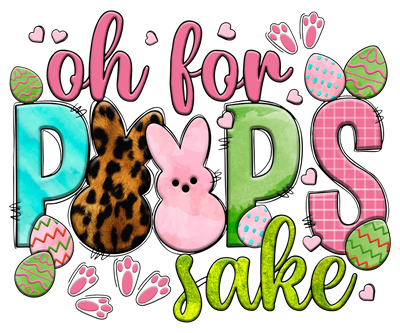 Copy of Oh for Peeps Sake Easter Leopard | DTF Dallas - DTF Dallas 