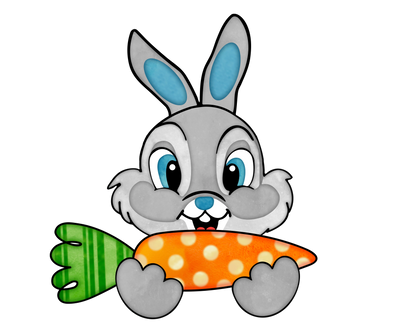 Funny Bunny Easter Design - DTF Ready To Press - DTF Dallas 