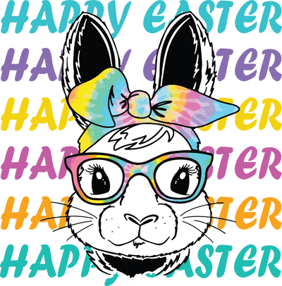 Happy Easter Toddler Bunny Design | DTF Dallas - DTF Dallas 