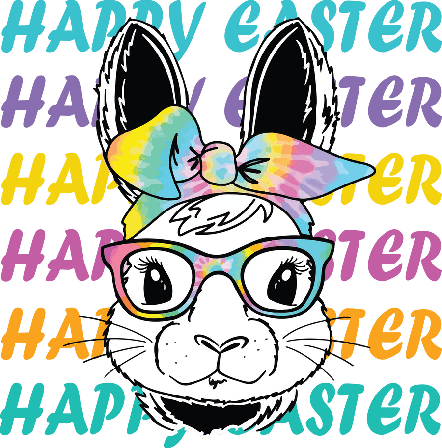 Happy Easter Toddler Bunny Design | DTF Dallas
