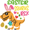 Easter Saurus Rex Design - DTF Ready To Press