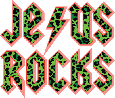 Jesus Rocks Easter Leopard Design | DTF Dallas - DTF Dallas 