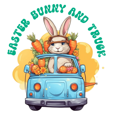 Easter Bunny and Truck Party Design | DTF Dallas - DTF Dallas 