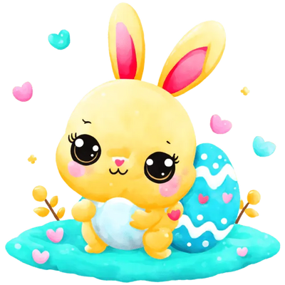 Toddler Easter Bunny Design - DTF Ready To Press - DTF Dallas 