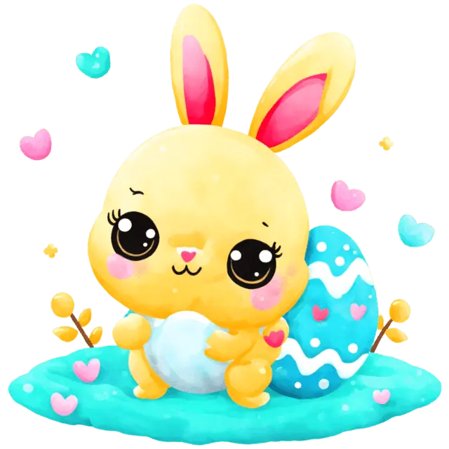 Toddler Easter Bunny Design pressed on a garment