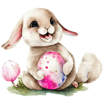 Easter Funny Bunny Design - DTF Ready To Press - DTF Dallas 