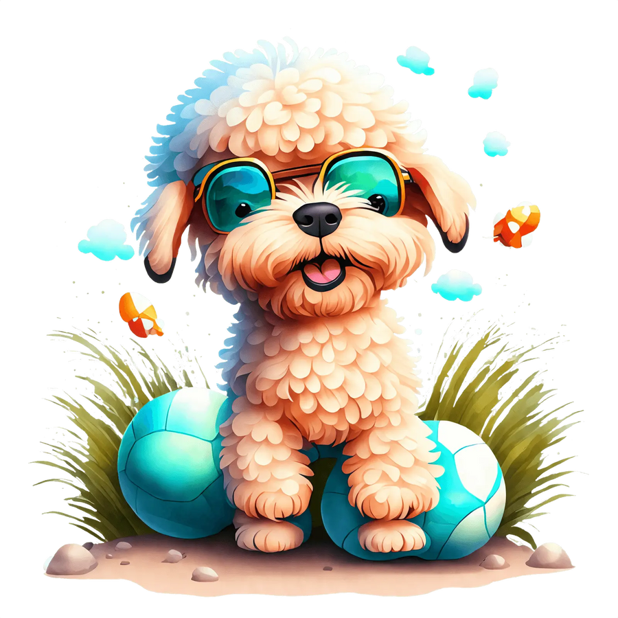 Cute Poodle Easter Design - DTF Ready To Press
