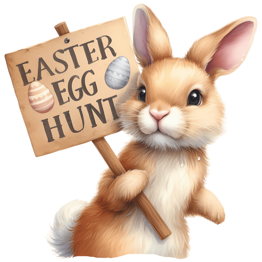 Easter Egg Hunt Cute Bunny Design | DTF Dallas