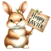 Happy Easter Bunny Party Design - DTF Ready To Press