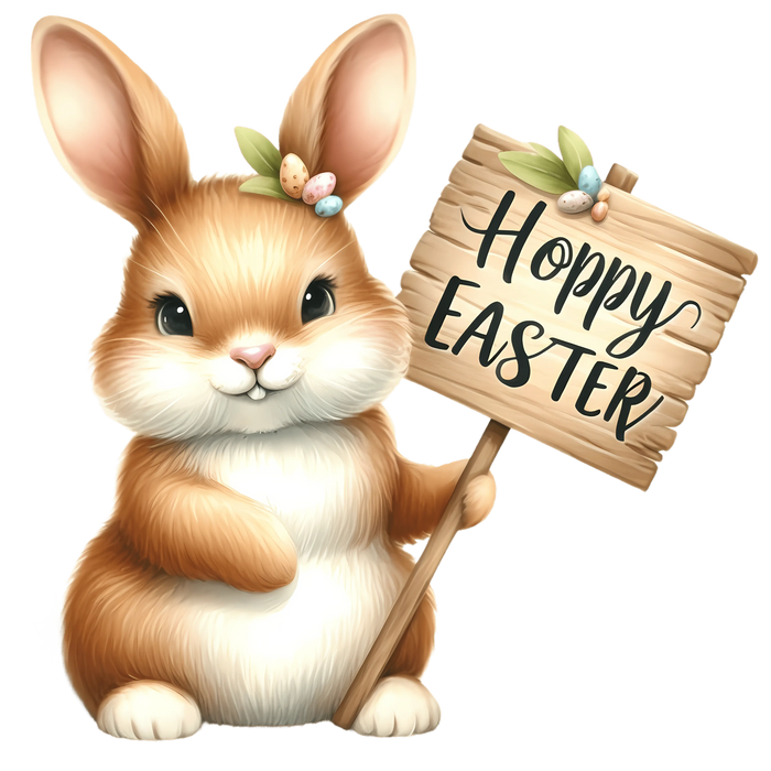 Happy Easter Bunny Party  Carrot Patch Collection pressed on a garment