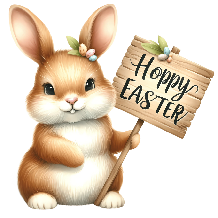 Happy Easter Bunny Party Ready to Press (V2) | DTF Dallas