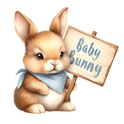 Baby Bunny Easter Design DTF-Ready to Press V2 | DTF Dallas - DTF Dallas 