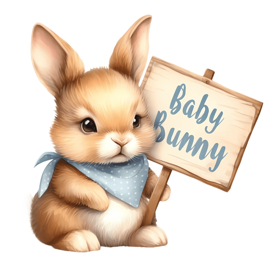 Baby Bunny Easter Design DTF-Ready to Press V2 | DTF Dallas