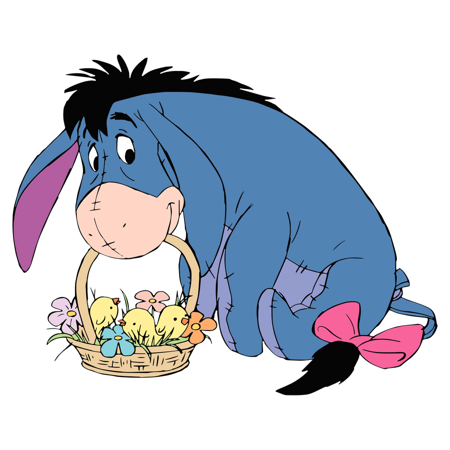 Winnie the Pooh Eeyore Easter Chick Design | DTF Dallas