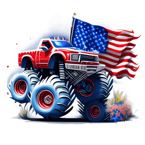 4th Of July Truck Design - DTF Ready To Press