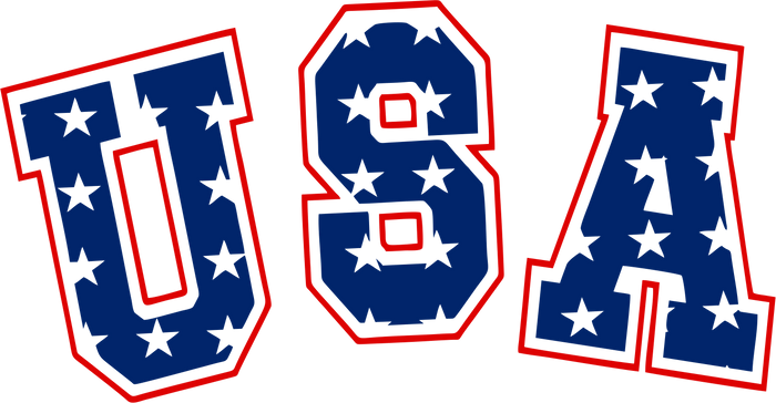 4th Of July USA Design pressed on a garment