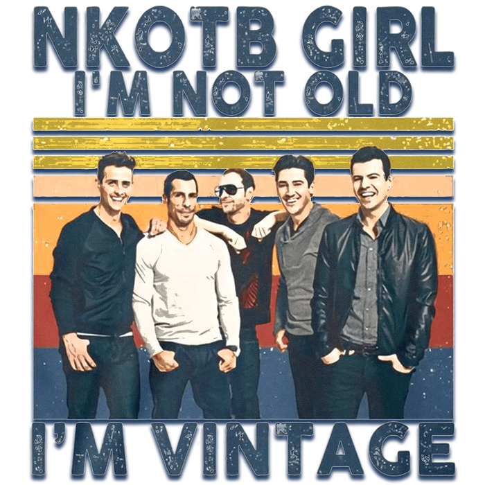 NKOTB Design pressed on a garment