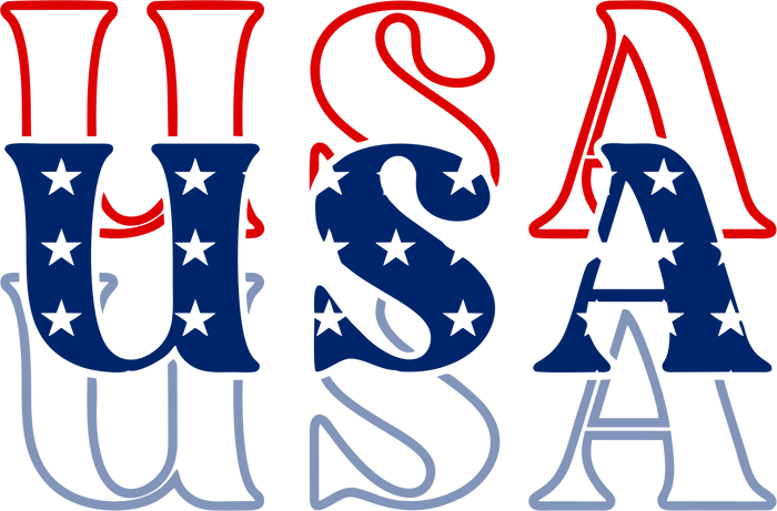 USA Design pressed on a garment