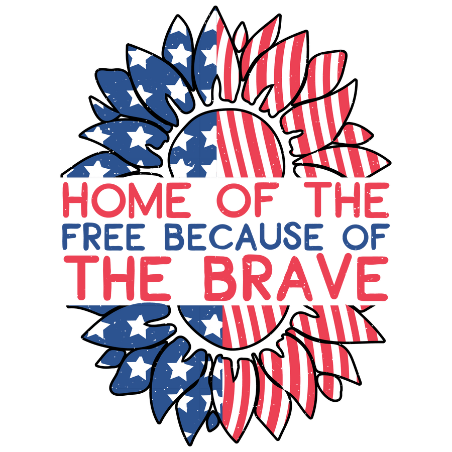 Home of the Free Brave Design DTF-Ready (V1) | DTF Dallas