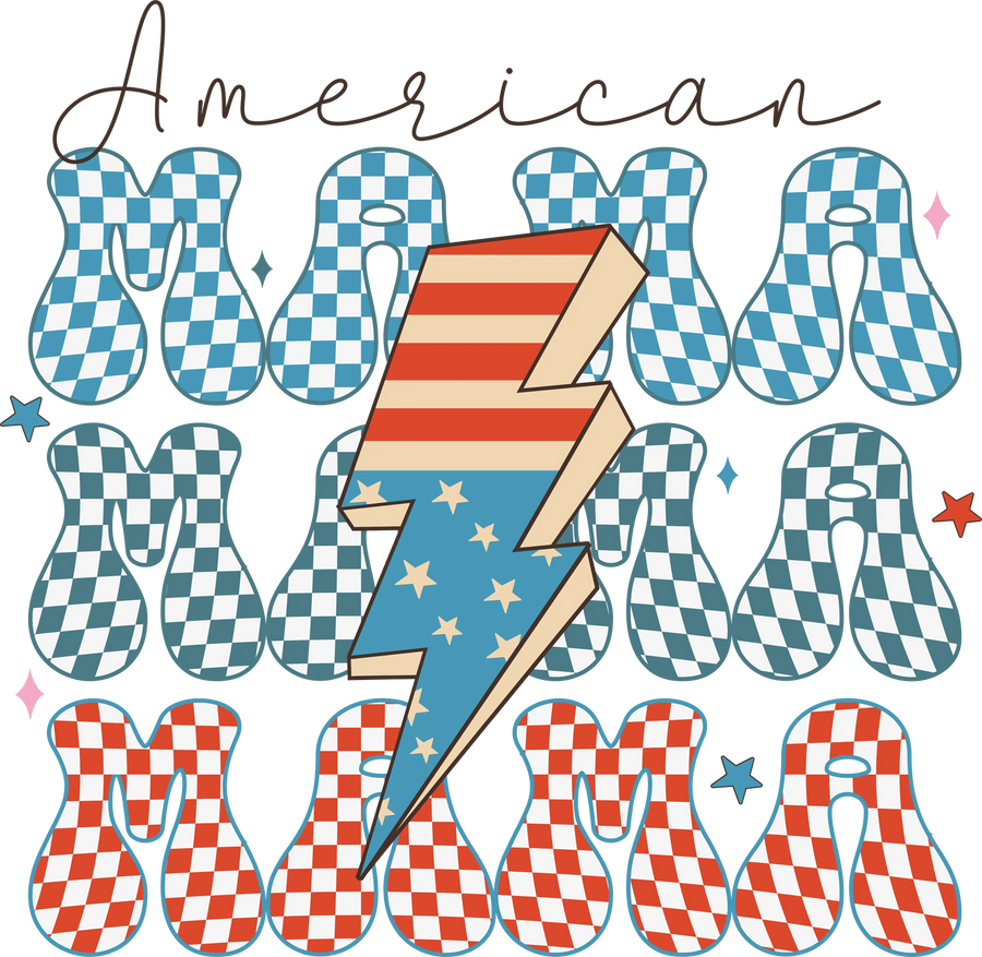 American Mama Design DTF - Ready to Press (V4) | DTF Dallas
