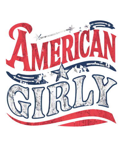 American Girly Design DTF - Ready to Press | DTF Dallas - DTF Dallas 