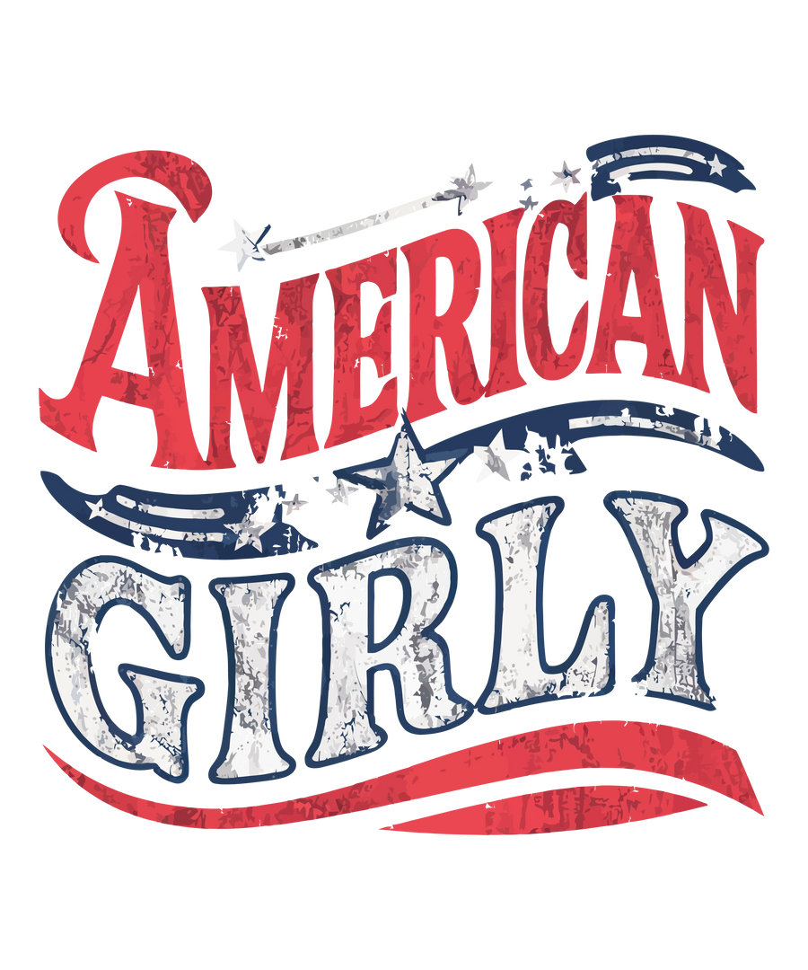 American Girly Design DTF - Ready to Press | DTF Dallas