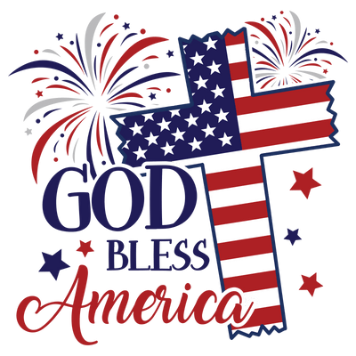 God Bless America Design DTF-Ready Press (V4) | DTF Dallas - DTF Dallas 