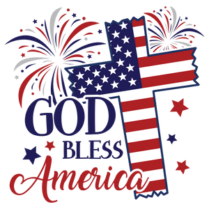 God Bless America Design DTF-Ready Press (V4) | DTF Dallas
