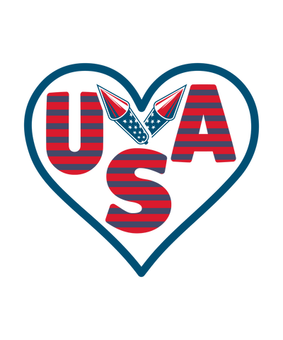 Love USA Design - DTF Ready To Press - DTF Dallas 