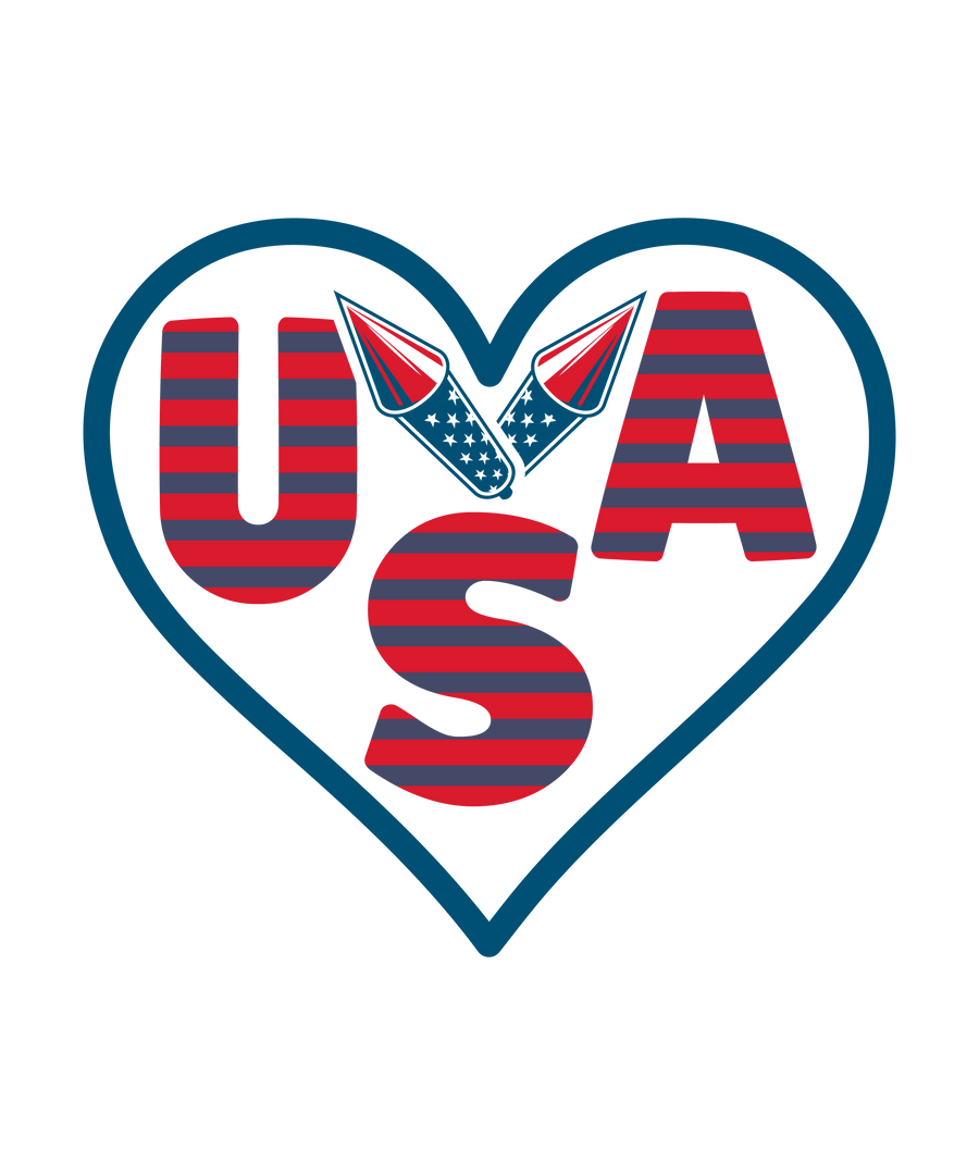 Love USA Design - DTF Ready To Press