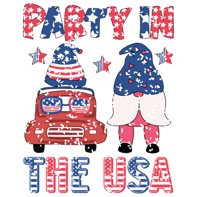 Party in the USA DTF Design - Ready to Press V6 | DTF Dallas - DTF Dallas 
