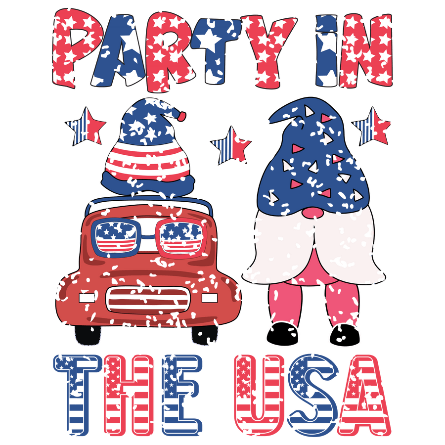 Party in the USA DTF Design - Ready to Press V6 | DTF Dallas