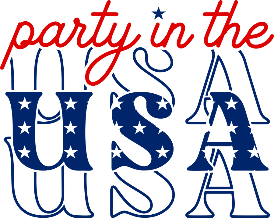 Party in the USA DTF Design - Ready to Press V5 | DTF Dallas