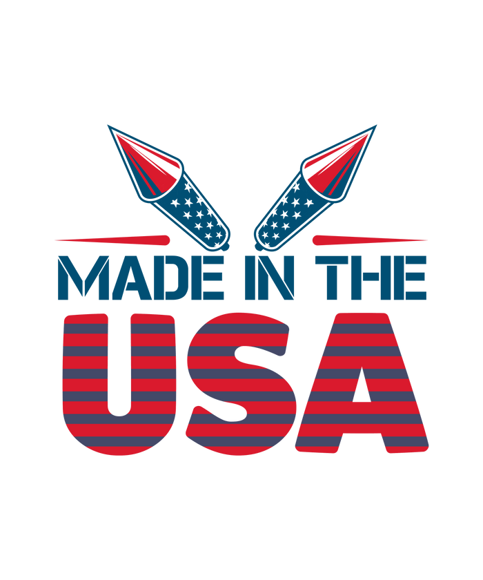 Made in the USA   V1 pressed on a garment