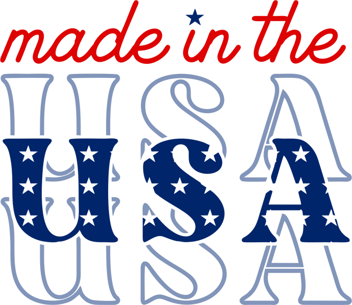 Made in the USA pressed on a garment