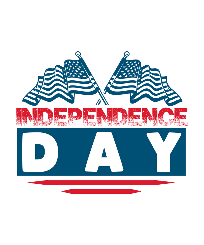 Independence Design  (V1) pressed on a garment