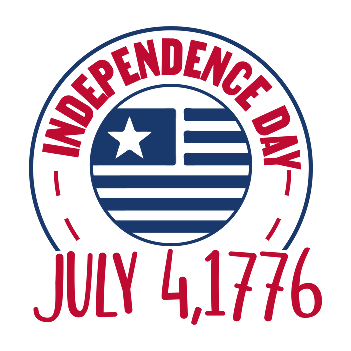 Independence Design pressed on a garment