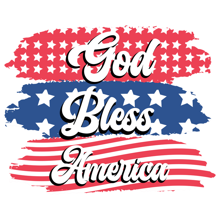 God Bless America Design DTF-Ready Press (V3) | DTF Dallas