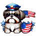 4th Of July Dog Design - DTF Ready To Press