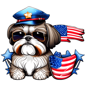 4th Of July Dog Design - DTF Ready To Press
