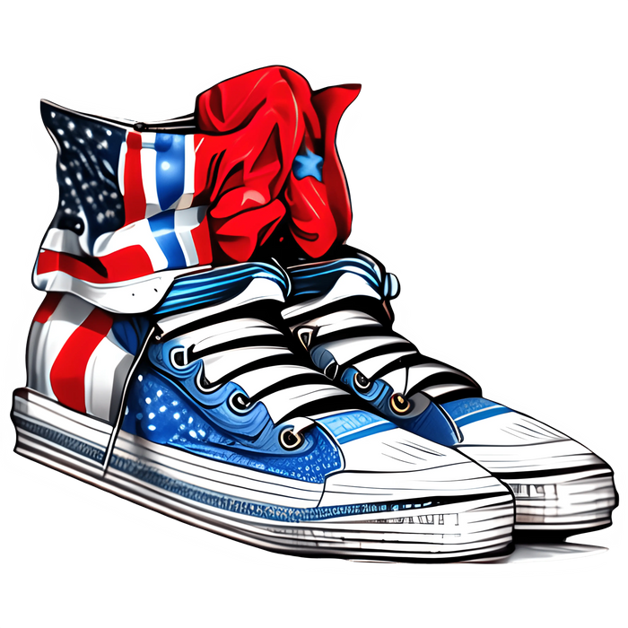 Cool 4th Of July Design pressed on a garment