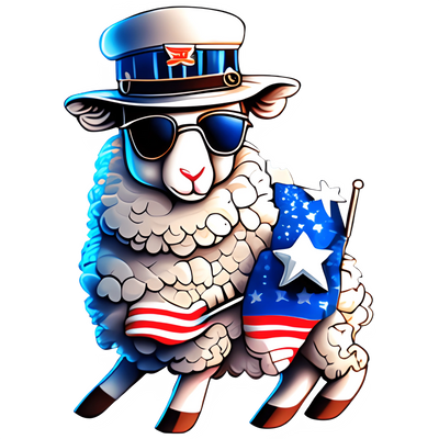 4th Of July Animal Design - DTF Ready To Press - DTF Dallas 