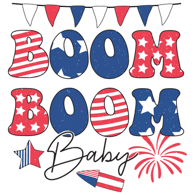 4th Of July Party Design - DTF Ready To Press - DTF Dallas 