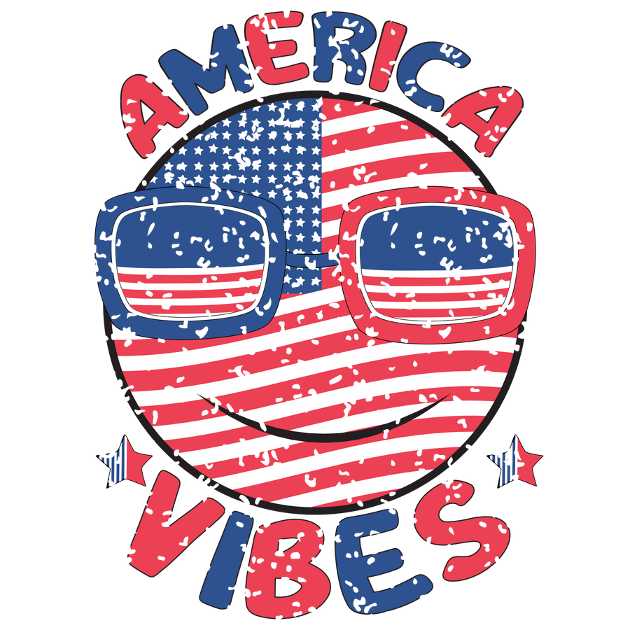 America Vibes Design DTF-Ready to Press (V1) | DTF Dallas