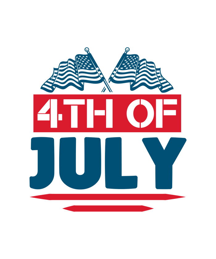 4th of July Design DTF  V2 pressed on a garment