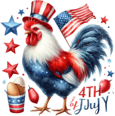 Happy 4th of July Design DTF-Ready Press (V3) | DTF Dallas - DTF Dallas 