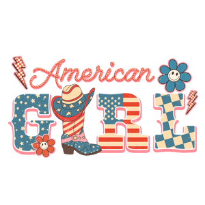 American Girl Design - DTF Ready To Press