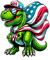 4th Of July T-rex  Design - DTF Ready To Press